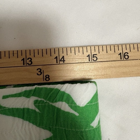 Lilly Pulitzer Womens XS Beach Pants Green White Tropical Palm Leaf Resortwear - Picture 7 of 7